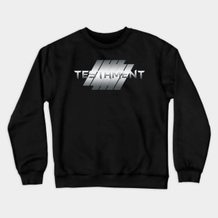 Metallic Illustration Testament Crewneck Sweatshirt
